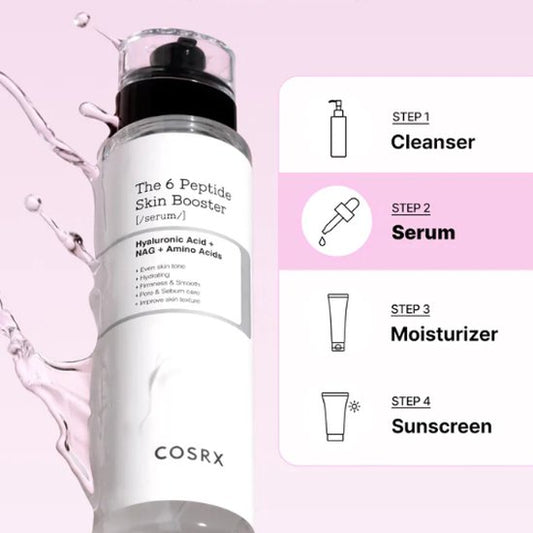 COSRX - The 6 Peptide Skin Booster Serum - 150ml - Verstevigende Serum - Korean Skincare - Voor Alle Huidtypen