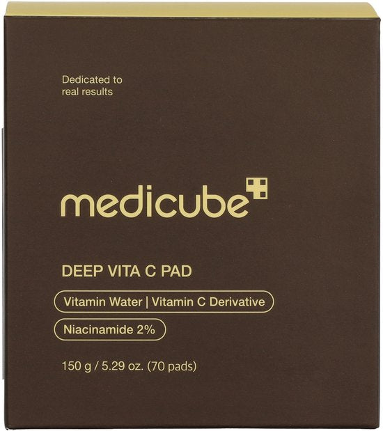 Medicube - Deep Vita C Pad - 70 Pads - Vegan - Toner - Hydraterend - Dark Spots - Korean Skincare