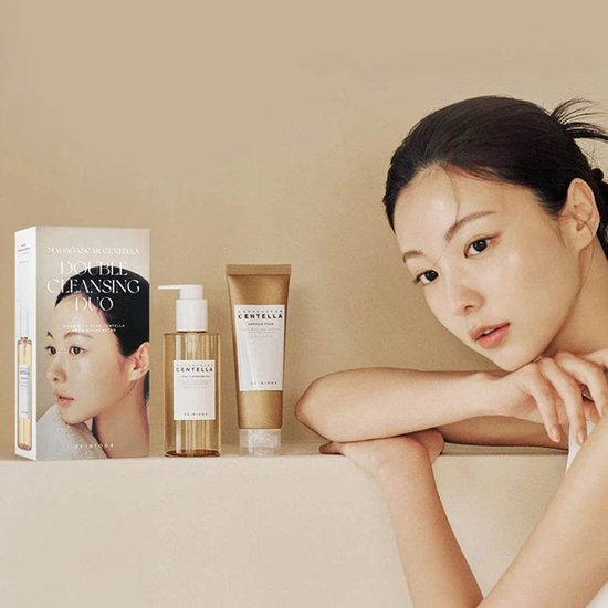 SKIN1004 - Madagascar Centella Double Cleansing Duo - 325ml - Cleansing Oil + Ampoule Foam - Voor Gevoelige Huid