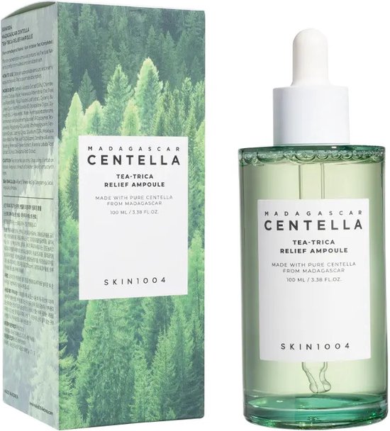 SKIN1004 - Madagascar Centella Tea-Trica Relief Ampoule - 100ml - SOS Ampoule - Voor Acnegevoelige Huid